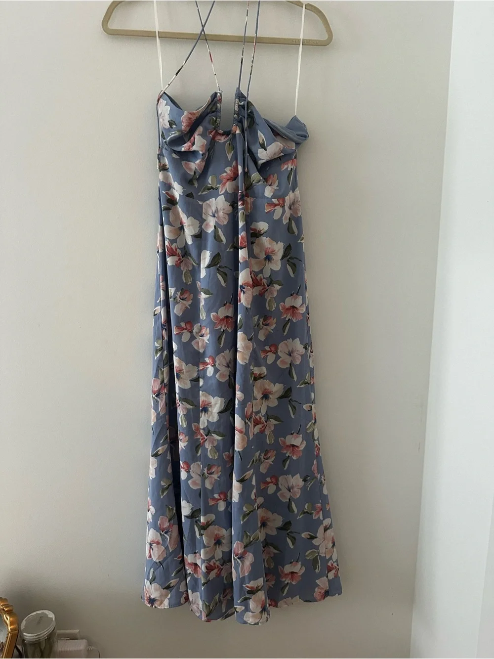 NWT A&F Floral Halter Maxi Dress